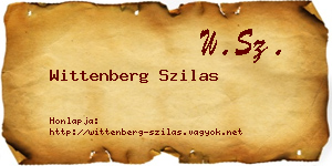 Wittenberg Szilas névjegykártya